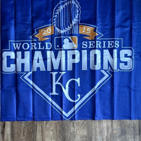 2015 Kansas City Royals Baseball World Champions Outdoor Flag - Picture 1 of 5